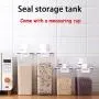 CANAFA Kitchen Plastic Cereal Dispenser Storage Box with Pour Spout Kitchen Food Grain Rice Container 2pcs