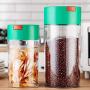 | Storage Bottles & Jars | Plastic Coffee Canister Vacuum Spice Tea Coffee Sugar Biscuit Food Storage Jar Bottle Tank Multifunctional Canister Kitchen | by HUDITOOLS | 1 PCs