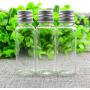 12PCS 0.5oz 15ml Empty Clear Plastic Small Tube Bottle Containers With Aluminum Screw Cap For Essential Oils Powders Creams Makeup Moisture Lotion Travel ​