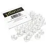 Vivaplex, 25 Clear, 10 Gram Plastic Pot Jars, Cosmetic Containers, With Lids.