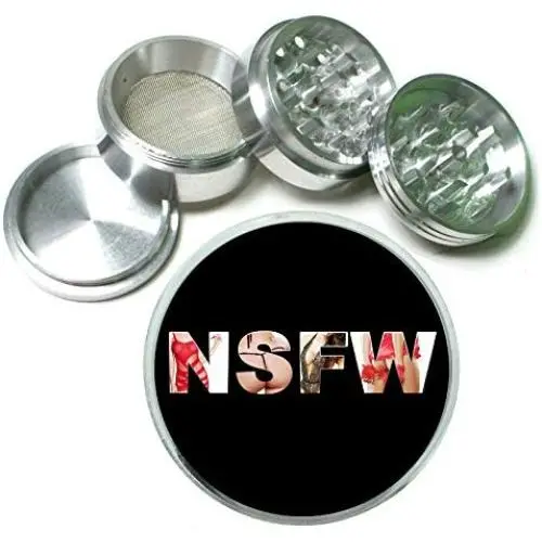 Aluminium Tabak-Kräutermühle mit sexy Frauen-Design (NSFW)