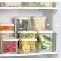 Boîte de Rangement Plastique Scellée pour Réfrigérateur/Congélateur – Compartiments de Rangement Alimentaire, Réservoir pour Graines (Taille : S)