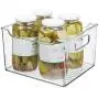 Boîte de Rangement en Plastique mDesign pour Frigo, Congélateur ou Placard Cuisine – Conteneur Profond avec Poignées – Organiseur pour Fruits, Légumes, Yaourts, Snacks, Pâtes – 30.5 cm (8 Unités) – Transparent Boîte de Rangement en Plastique mDesign pour Frigo, Congélateur ou Placard Cuisine – Conteneur Profond avec Poignées – Organiseur pour Fruits, Légumes, Yaourts, Snacks, Pâtes – 30.5 cm (8 Unités) – Transparent