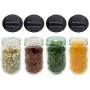 Jars à épices Jarming Collections - Mini Bouteilles Mason pour Épices 4 oz. Conteneurs d'Épices Vides avec Bouchons de Secouillage/Tampon Filetés Complète avec Étiquettes à Épices en Crayon pour Herbes et Épices Jars à épices Jarming Collections - Mini Bouteilles Mason pour Épices 4 oz. Conteneurs d'Épices Vides avec Bouchons de Secouillage/Tampon Filetés Complète avec Étiquettes à Épices en Crayon pour Herbes et Épices