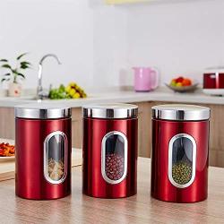 Stainless Steel Sealed Jars, Kitchen Food Containers, Storage Spices/Oatmeal/Coffee Beans/Tea