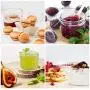 SXUDA Mason Jar BPA-freie Mini-Tiegel mit Standarddeckeln und Bändern, Jelly-Tiegel für Marmelade, Honig, Hochzeitsschuhe, Duschduschuhe, Babybrei, DIY Magnet Gewürzbehälter, 25er Pack