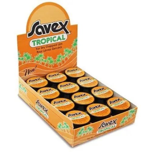 24 Pack Balm Moisturizer for Chapped Lips - Savex Lip Ointment - Best Bulk Jar Chapsticks - Best Tropical Lip Balm for Under 5 Dollars - Tropical Flavored Savex for Dry Chapped Lips 24 Pack Balm Moisturizer for Chapped Lips - Savex Lip Ointment - Best Bulk Jar Chapsticks - Best Tropical Lip Balm for Under 5 Dollars - Tropical Flavored Savex for Dry Chapped Lips
