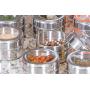 Stainless Steel Magnetic Spice Jars - Bonus Measuring Spoon Set - Airtight Kitchen Storage Containers - Stack on Fridge to Save Counter & Cupboard Space (Set of 12 PCS - Silver)