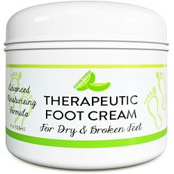 Shea Butter Moisturizing Foot Cream for Dry and Cracked Feet – Foot Care Lotion for Cracked Heels – Ultra- Hydrating Cream with Coconut Oil and Jojoba for Men and Women – 4oz