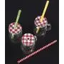 Juvale Mini Glas Masonen (12er Set) mit Deckeln und Strohhalsen (3,5 x 3 x 2 Zoll)
