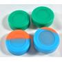 100 pcs 3ml Silicone Container Jar Round Non-Stick Mixed Colors Wholesale