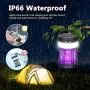 Solarbetriebene Mückenabwehrgerät, Elektrischer Mückenkiller, Anysun Tragbare Campinglaterne mit SOS-Notfalllicht, Aufladbare Insektenfalle für Outdoor/Indoor Patio/Garten