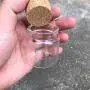 Glasflaschen mit 475033mm Kapazität, 50ml, mit Korken – Kleine, transparente Mini-Glasampullen & -gefäße, 12 Stück/Los