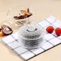 YL LY Crystal Transparent Glass Candy Jar Storage Tank With Lid Seasoning Storage Tea Box Fruit Creative Sugar Bowl 7Th Sugar Cylinder 1216.511Cm