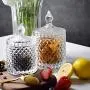 Onepine 300ml Glass Candy Chocolate Snack Jar, Crystal Glass Food Storage Jar with Lid Onepine 300ml Glass Candy Chocolate Snack Jar, Crystal Glass Food Storage Jar with Lid