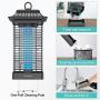 Sahara Sailor Mosquito Zappers with Metal Housing, Outdoor Rainproof Insect Killer, Mosquito lamp, Light-Emitting Flying Insect Trap (Square)