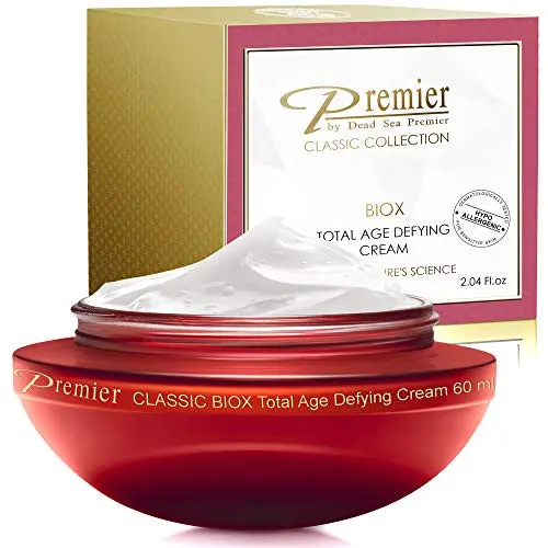 Premier Dead Sea BIOX total age defying cream, face moisturizer, Anti Aging face Cream, Intensive Wrinkle cream firming skin care, Classic collection, retinol Cream Lotion 2.04 Fl.Oz Premier Dead Sea BIOX total age defying cream, face moisturizer, Anti Aging face Cream, Intensive Wrinkle cream firming skin care, Classic collection, retinol Cream Lotion 2.04 Fl.Oz