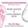 Garnier SkinActive 24H Feuchtigkeitspflege mit Rosenwasser und Hyaluronsäure, Gesichtscreme, Für Normale bis Trockene Haut, 48 ml