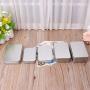 Milue Small Metal Tin Silver Storage Box Case Organizer For Money Coin Candy Key (02#)
