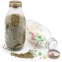 Shelf Floating Lead-free Glass Storage Jar Sealed Jar Kitchen Storage Tank Fresh Storage Bottle 1000ml 2. (Size : B)