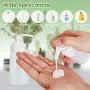 Silicone Lotion Bottles Squeezable Leak Proof Pump Refillable Travel Size Containers Cosmetic Accessories for Shampoo, Conditioner, Lotion, Toiletries, Cream 2 Pack