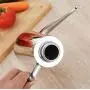 28oz 800ml Olivenöl-Zapfenspender, Spiegelpolierter 304 Edelstahl Olivenöl-Behälter Topf Dichtungsgünstig für Küche Öl-Glas-Behälter-Schütte