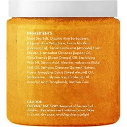 Majestic Pure Sweet Orange Body Scrub - Exfoliates, Moisturizes, and Nourishes Skin, 10 oz