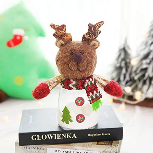 JIJIKOKO Christmas Transparent Candy Jar Home Decoration Collectible Dolls Desktop Ornament Desktop Ornaments Candy Storage Small Cookie Organizer Snack Boxes (C) JIJIKOKO Christmas Transparent Candy Jar Home Decoration Collectible Dolls Desktop Ornament Desktop Ornaments Candy Storage Small Cookie Organizer Snack Boxes (C)