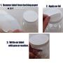 8oz Plastic Slime Containers and Lids - Storage Jars (6 Pack) + Sealable Lids + White Labels