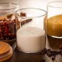 TNKML Kitchen Sealed Glass Seasoning Jar Set Seasoning Box Three-Piece Storage Jar Sugar Bowl Salt Shaker Kitchen Supplies Spice Container