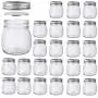 Betrome 10 OZ Mason Jar 24 Pieces with Silver Regular Lid for Jam, Jelly, Honey, Beans, Spice, Wedding Favors, Shower Favors, Party Favors