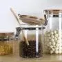 Bouteille de Rangement en Verre AUYE, Conteneur à Café et pour Aliments de Cuisine avec Couvercle en Bois Étanchéifié (1,18 L) Bouteille de Rangement en Verre AUYE, Conteneur à Café et pour Aliments de Cuisine avec Couvercle en Bois Étanchéifié (1,18 L)