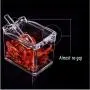 Plateau de Condiments Transparent GTJXEY, 4 Pièces, Boîtes de Condiments en Acrylique, Récipients pour Assaisonnements avec Couvercle et Cuillère Plateau de Condiments Transparent GTJXEY, 4 Pièces, Boîtes de Condiments en Acrylique, Récipients pour Assaisonnements avec Couvercle et Cuillère