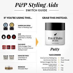 Pete and Pedro Putty - Hair Putty for Men with Strong Hold and Matte Finish {Featured on Shark Tank!}}