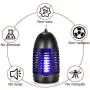 Piégeuse à Moustiques Électrique 8W YUNLIGHTS - Piège à Insectes Volants, Appareil à Moustiques Plug-in avec Crochet, Lampe à Moustiques Suspendue, Piège à Insectes Volants pour Usage Intérieur, Modèle Amélioré (Noir)