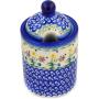 Polish Pottery 6-inch Jar with Lid with Opening (Spring Flowers Theme) + Certificate of Authenticity
