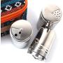 Portable Packing Bag- Stainless Steel Spice Containers Salt Sugar Pepper with Rotating Cover - Ideal Spice Tins for Indoor Kitchen Cooking and Outdoor Barbecue Camping Picnic
