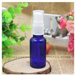 3PCS Empty Refillable Glass Lotion Pump Bottle Container Shower Gel Essential Oil Shampoo Sample Press Bottle Jar Pot Cosmetic Make up Dispenser (20ml/0.67oz)