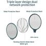 Endbug Bug Zapper Lamp & Fly Swatter Racket 2 in 1, USB Rechargeable Electric Mosquito Fly Gnat Killer for Home Indoor Outdoor (Green)