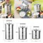Stackable Layer Stainless Food Storage Container Insulated Thermal - 2 Tier