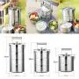 Stackable Layer Stainless Food Storage Container Insulated Thermal - 2 Tier Stackable Layer Stainless Food Storage Container Insulated Thermal - 2 Tier