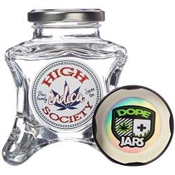 Dope Jars 2 Piece One of A Kind Herb Storage, Fits about 3/4 oz. Depending on Nug Density