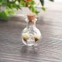 Glass Jars Bottles With Cork Stoppers 5pcs/pack Mini Glass Cork Bottles Empty Sample Jars Wishing Bottle Wedding Home Decoration Pendants Cork Stopper Storage Vial