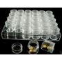 Korean Soft Toy - 6g 30 Bottles Of Transparent Plastic Storage Box Large-capacity Round Bottle Beaded Jewelry Box Toy Material Box