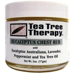 Tea Tree Therapy Eucalyptus Australian Chest Oil, Lavender Peppermint and Tea Tree, 2 Ounce