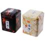 Milue 50g Mini Metal Tea Caddy Sugar Candy Coins Holder Container Jar Tin Souvenir (Black)