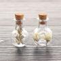 Glass Jars Bottles With Cork Stoppers 5pcs DIY Pendants Cork Stopper Storage Vial Mini Glass Cork Bottles Empty Sample Jars Wishing Bottle Wedding Home Decoration