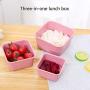 WANGLX ST Storage Tank Three-Piece Plastic Sealed Cans Grain Storage Box Kitchen Food Storage Jar for Serving Tea, Coffee, Spice,Flour, Sugar, Cereals, Leakproof and More