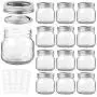 Bouteilles en verre KAMOTA 8 oz avec couvercles et anneaux réguliers, Idéales pour confitures, miel, cadeaux de mariage, cadeaux de douche, aliments pour bébé, pots d'épices magnétiques DIY, 12 LOT, 20 étiquettes blanches incluses. Bouteilles en verre KAMOTA 8 oz avec couvercles et anneaux réguliers, Idéales pour confitures, miel, cadeaux de mariage, cadeaux de douche, aliments pour bébé, pots d'épices magnétiques DIY, 12 LOT, 20 étiquettes blanches incluses.
