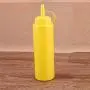 Essig- und Gewürz-Behälter – Pen Food – 8/12/16/24oz Squeezable Kunststoff-Ketchup- und Senf-Flaschen, mehrgrößige Essig- und Öl-Aufbewahrungsvorrichtungen